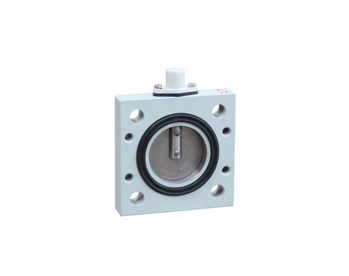 Disesuaikan DN40 Stainless Steel Valve Square Butterfly 120mm Manual