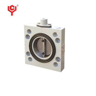 Manual DN80 Butterfly Valve Vacuum 105℃ Kinerja Tinggi 180mm