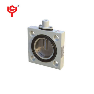 Square DN40 Stainless Steel Valve Manual Kupu-kupu Hidrolik 120mm