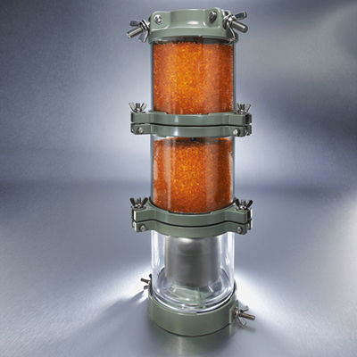 Transformer Orange Silica Gel Breather Dehydrating 1.2kg Penyerap Kelembaban Silinder